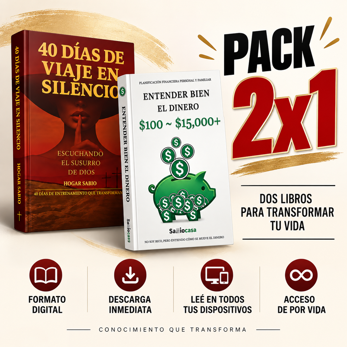PACK 2x1💰 + 3 Bonus de regalo 🎁